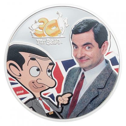 1 oz Ag stříbrná mince Mr. Bean - 30.výročí